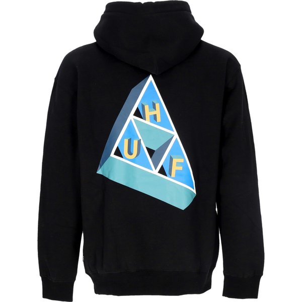 Felpa Cappuccio Uomo Based Triple Triangle Po Hoodie Black-image