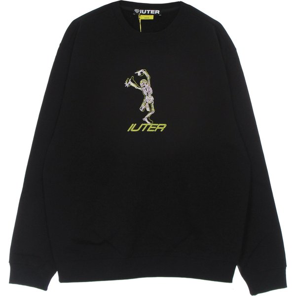 Felpa Girocollo Uomo Skeleton Crewneck Black-image