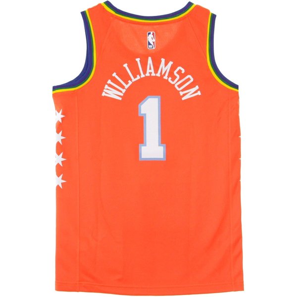 Canotta Basket Uomo Nba Swingman Jersey No.1 Zion Williamson Usa 'rising Stars' Team Orange