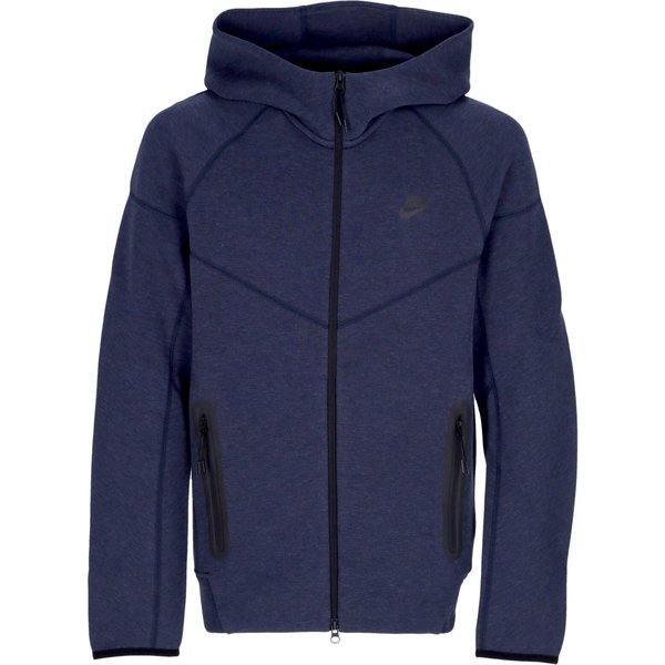 Felpa Leggera Cappuccio Zip Uomo Tech Fleece Full-Zip Windrunner Hoodie Obsidian Heather/Black-image