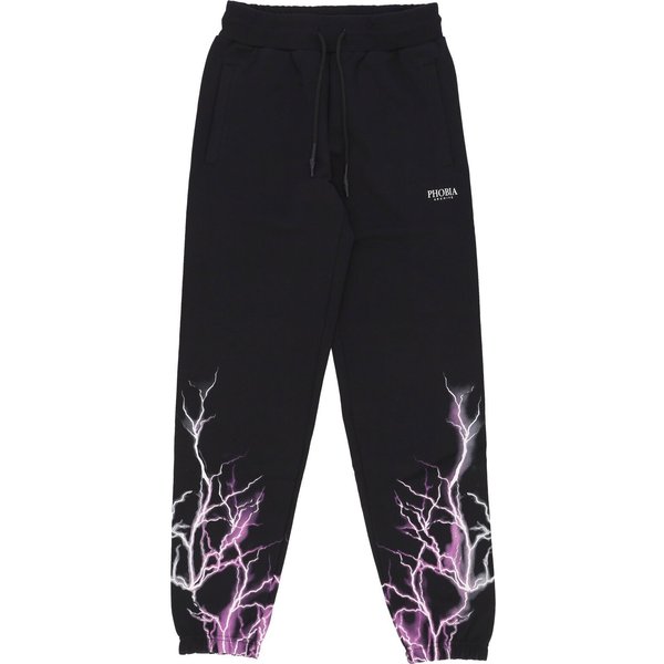 Pantalone Tuta Leggero Uomo Lightning Pant Black/purple/grey