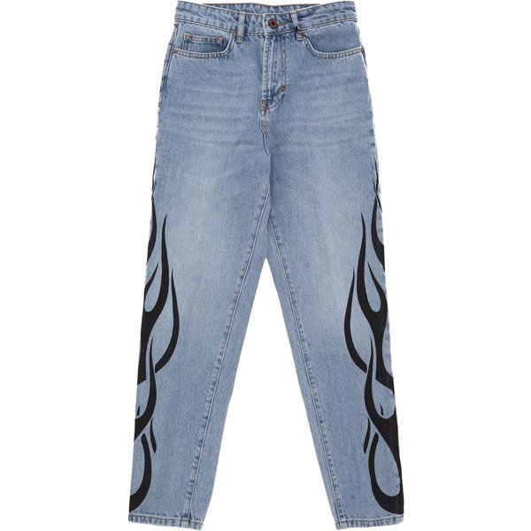 Jeans Uomo Flames Denim Pants Blue/Black-image
