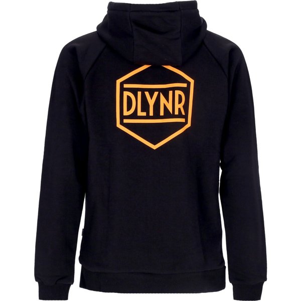 Felpa Leggera Cappuccio Uomo Logo Back Hoodie Black-image