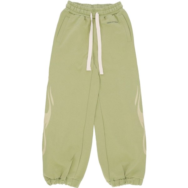 Pantalone Tuta Leggero Donna Flames Pants Green/off White