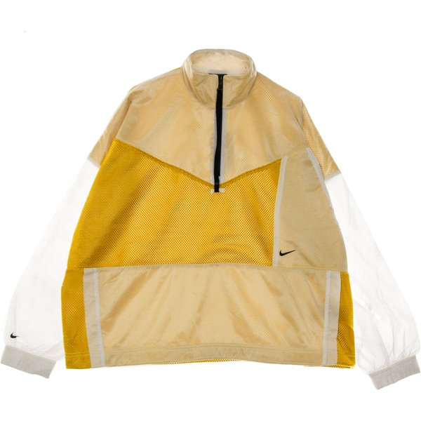 Giacca Tuta Donna W Sportswear Tech Pack Jacket Woven Mesh Dark Citron/white/black