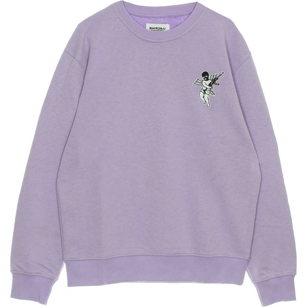 Felpa Leggera Girocollo Uomo No More Space Embroidered Crewneck Lilac-image