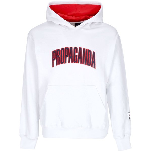 Felpa Cappuccio Uomo College Hoodie White-image