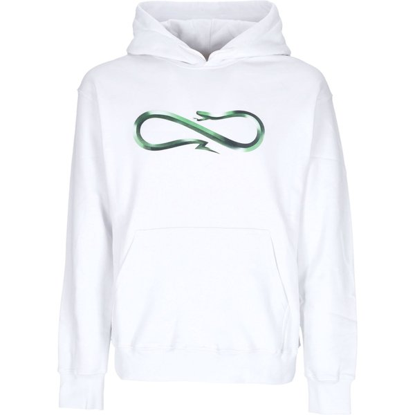 Felpa Cappuccio Uomo Logo Steel Hoodie White
