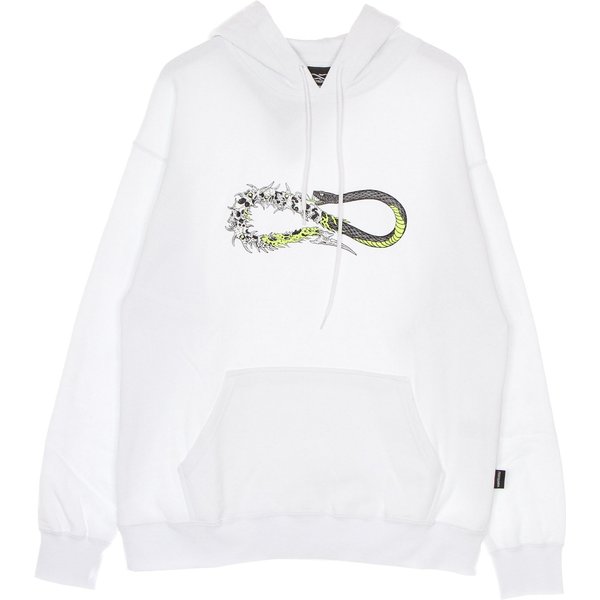Felpa Cappuccio Uomo Scarful Hoodie White