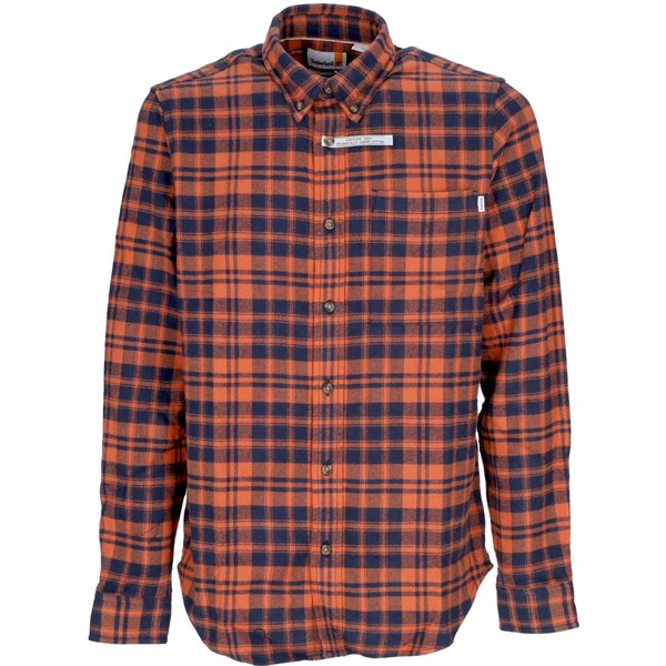 Camicia Manica Lunga Uomo Heavy Flannel L/s Check Shirt Rust