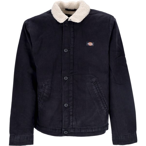 Giacca Workwear Uomo Duck Canvas Deck Jacket Stone Washed Black-image