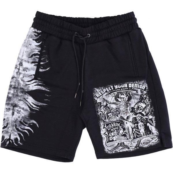 Pantalone Corto Tuta Uomo Respect Your Demon Short Black-image