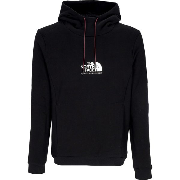 Felpa Cappuccio Uomo Fine Alpine Hoodie Black/Purple Cactus Flower-image