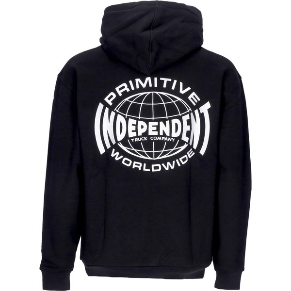 Felpa Cappuccio Uomo Global Hood X Independent Black