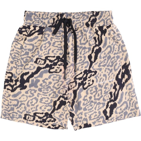 Pantaloncino Uomo Allover Leopard Shorts Beige