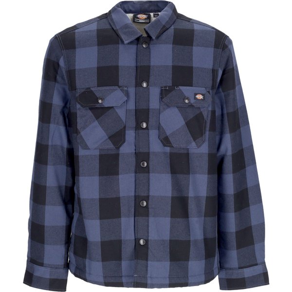Camicia Imbottita Uomo Sherpa Lined Sacramento Navy Blue-image
