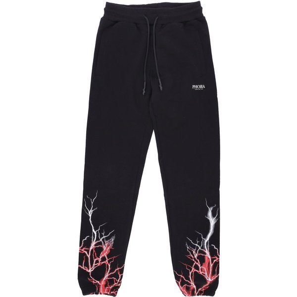 Pantalone Tuta Leggero Uomo Lightning Pants Black/Red/Grey-image