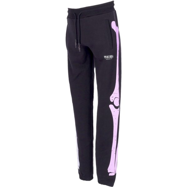Pantalone Tuta Leggero Uomo Skeleton Print Pants Black/Purple-image