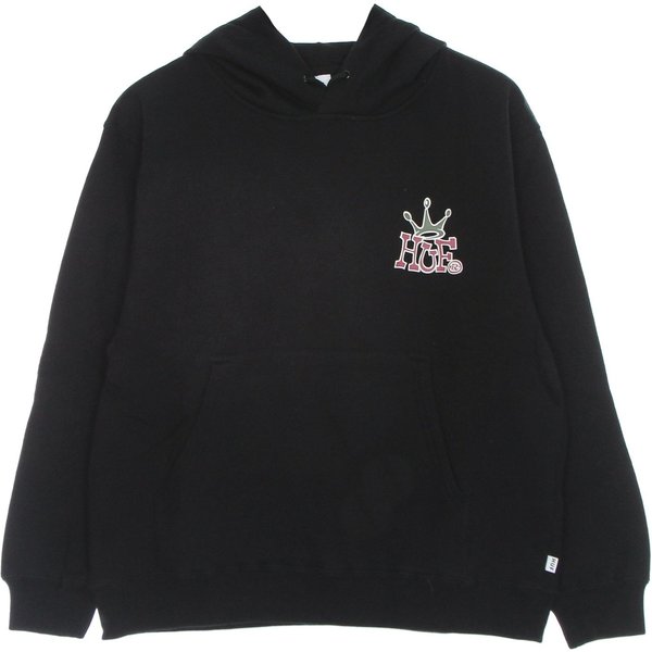 Felpa Cappuccio Donna Huf Crown Po Hoodie Black-image