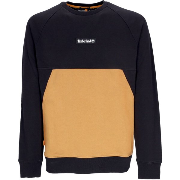 Felpa Girocollo Uomo Cut& Sew Crewneck Black/wheat Boot