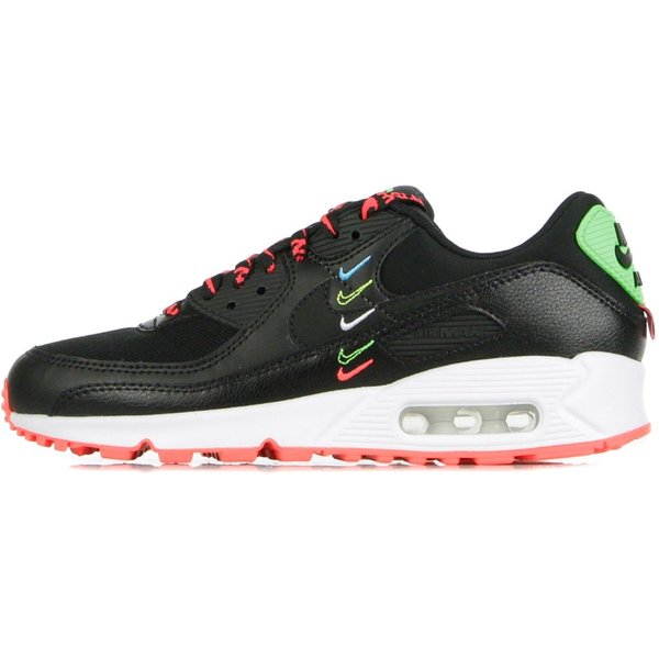 Scarpa Bassa Donna W Air Max 90 Se Black/Black/Flash Crimson/Green Strike-image