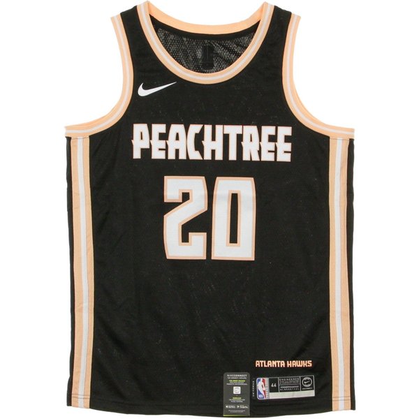 Canotta Basket Uomo Nba Swingman Jersey City Edition No 20 John Collins Atlhaw Black-image