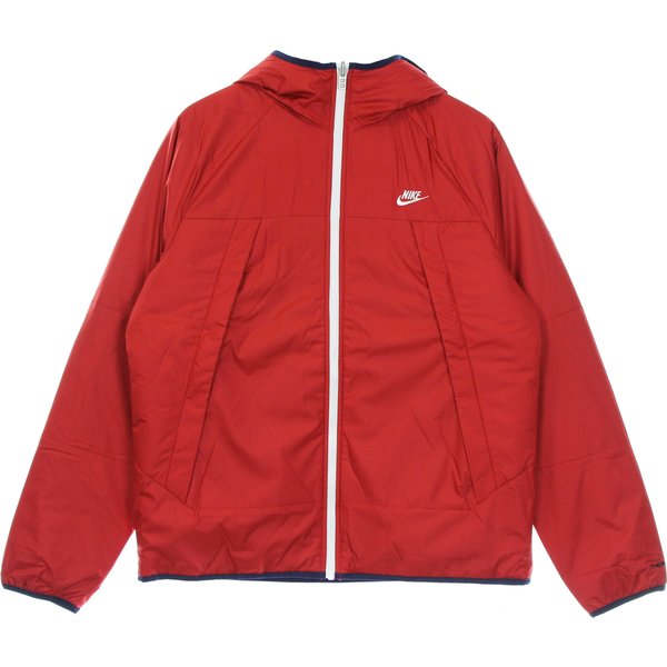 Piumino Uomo Therma Fit Legacy Reversible Hooded Jacket Gym Red/midnight Navy/sail