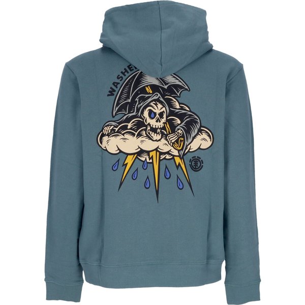 Felpa Leggera Cappuccio Uomo Summon Hoodie X Timber North Atlantic Blue-image