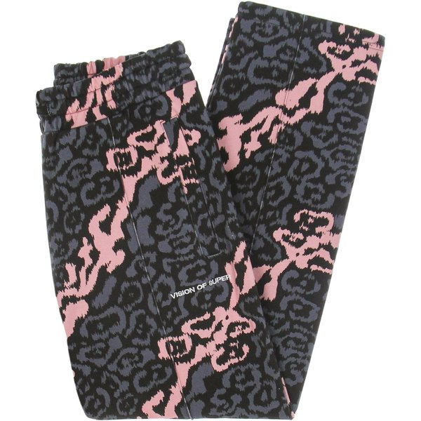 Pantalone Tuta Leggero Uomo Allover Leopard Pants Pink/Grey-image