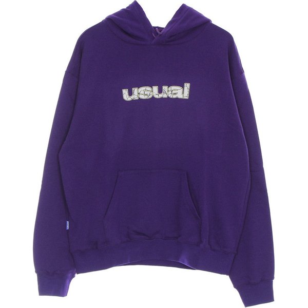 Felpa Leggera Cappuccio Uomo Cracked Hoodie Purple