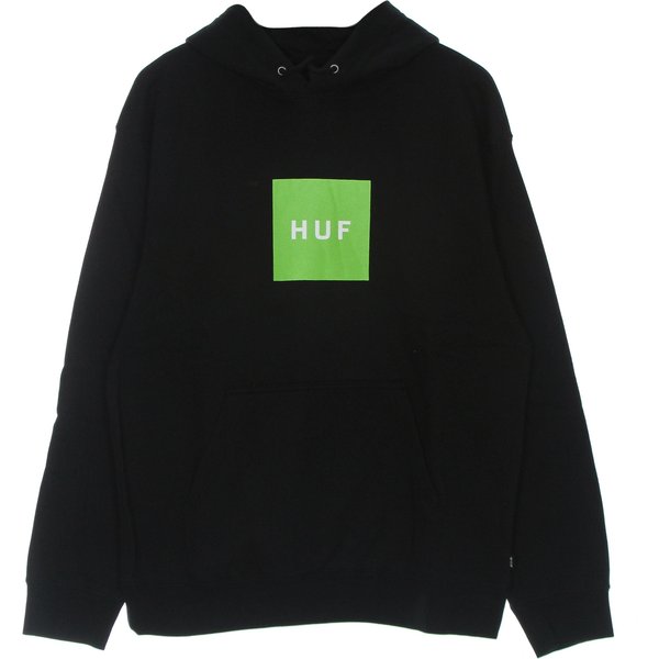 Felpa Cappuccio Uomo Essentials Box Logo P/O Hoodie Black-image