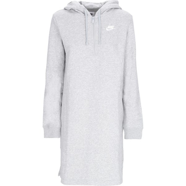 Vestito Donna Sportswear Club Fleece Hoodie Dress Dk Grey Heather/White-image