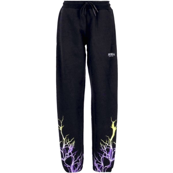 Pantalone Tuta Leggero Uomo Lightning Pants Black/Purple/Yellow-image