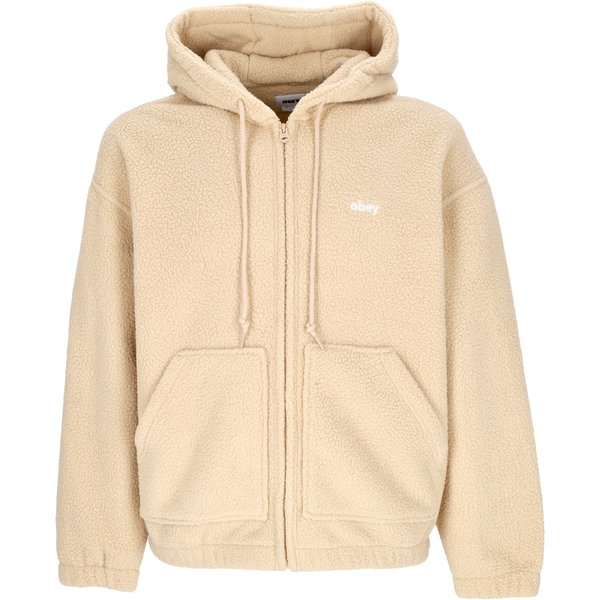 Felpa Cappuccio Zip Uomo Gaze Hood Jacket Oat Milk