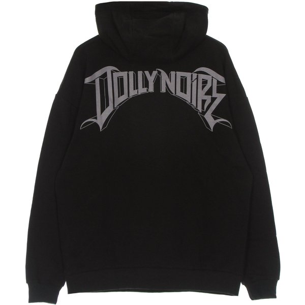 Felpa Leggera Cappuccio Uomo Lettering 3D Hoodie Over Black-image