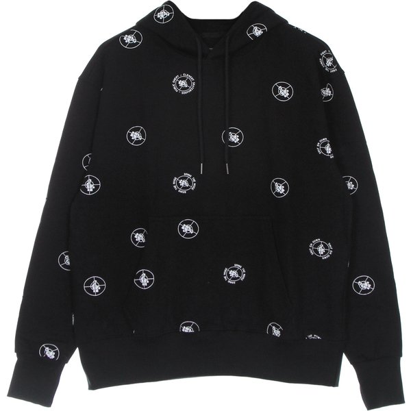 Felpa Leggera Cappuccio Uomo Pexe Polka Hood Black-image