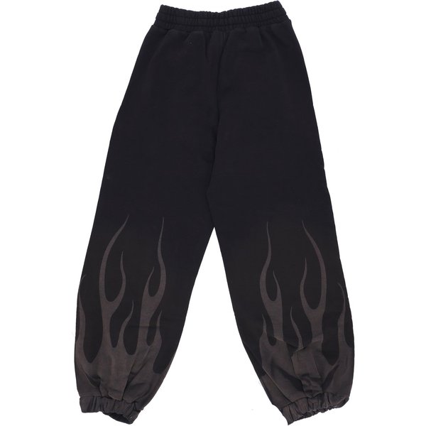 Pantalone Tuta Felpato Donna Corrosive Flames Pants Black-image