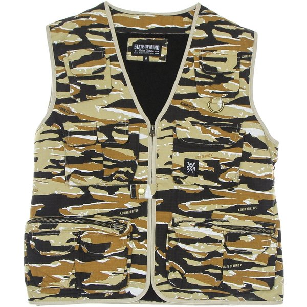 Smanicato Uomo Retrofuture Vest Jacket Camouflage