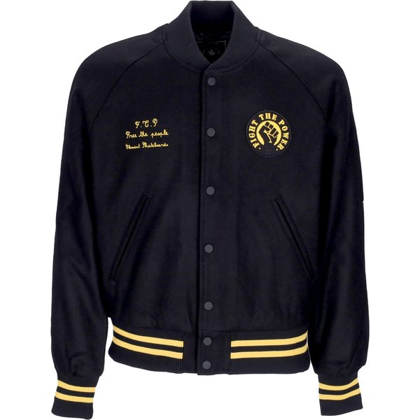 Giubbotto Bomber Uomo Pexe Ftp Baseball Jacket Flint Black-image