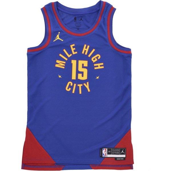 Canotta Basket Uomo Nba Dri Fit Swingman Jersey Statement Edition No 15 Nikola Jokic Dennug Rush Blue/Team Crimson-image