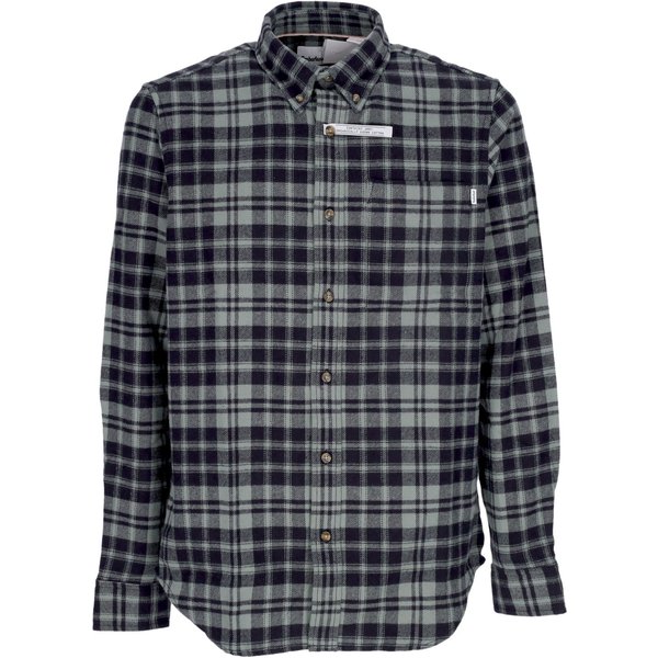 Camicia Manica Lunga Uomo Heavy Flannel L/S Check Shirt Balsam Green-image