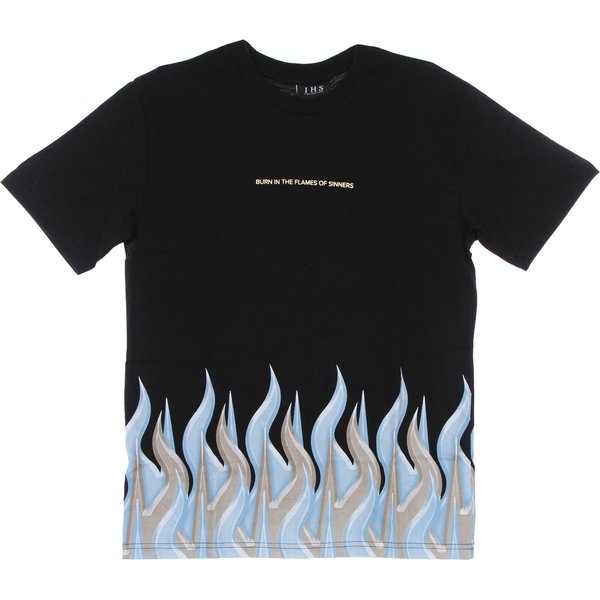 Maglietta Uomo New Flames Tee Black