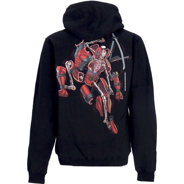 Felpa Cappuccio Uomo Deadpool Hoodie X Marvel X Nychos Black