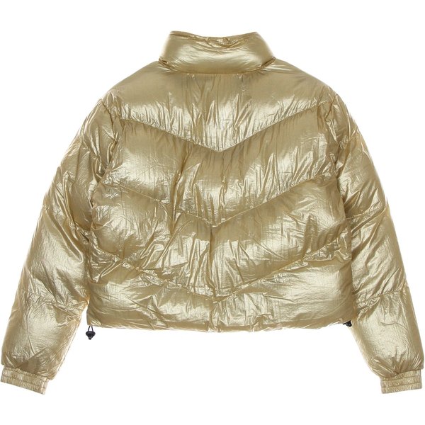 Piumino Corto Donna Chest Signature Puffer Jacket Gold