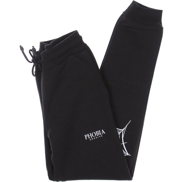 Pantalone Tuta Leggero Uomo White Cobweb Print Pant Black/White-image