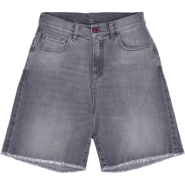 Jeans Corto Uomo Red Coating Denim Shorts Grey-image
