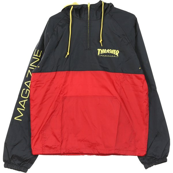 Giacca A Vento Infilabile Uomo Mag Logo Black/Red-image