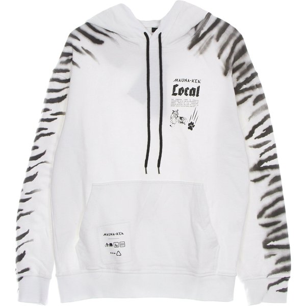Felpa Leggera Cappuccio Uomo Tiger Hoodie White-image