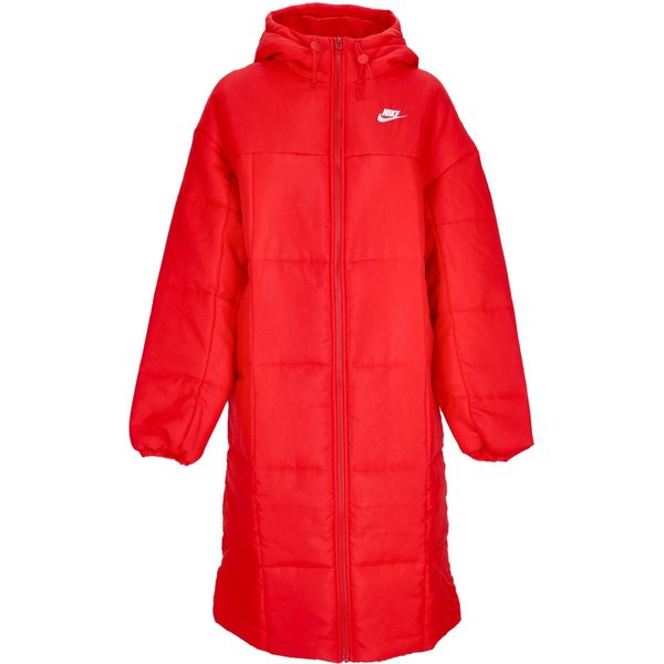 Piumino Lungo Donna Thermic Classic Parka University Red/White-image