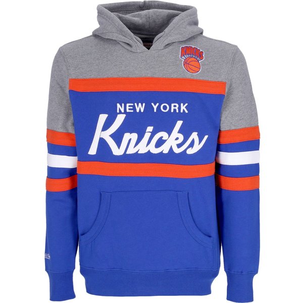Felpa Cappuccio Uomo Nba Headcoach Hoodie Hardwood Classics Neykni Royal-image